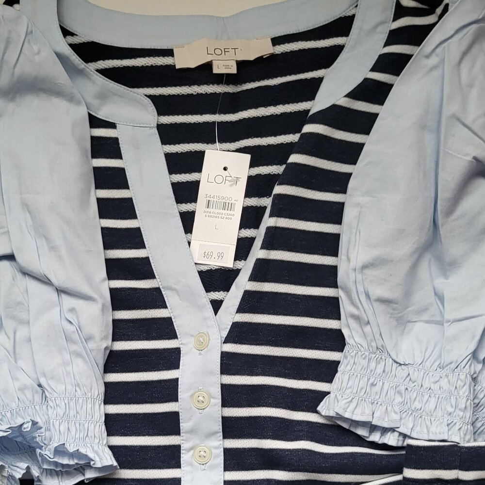 loft-puff-sleeve-knee-length-dresses-for-women